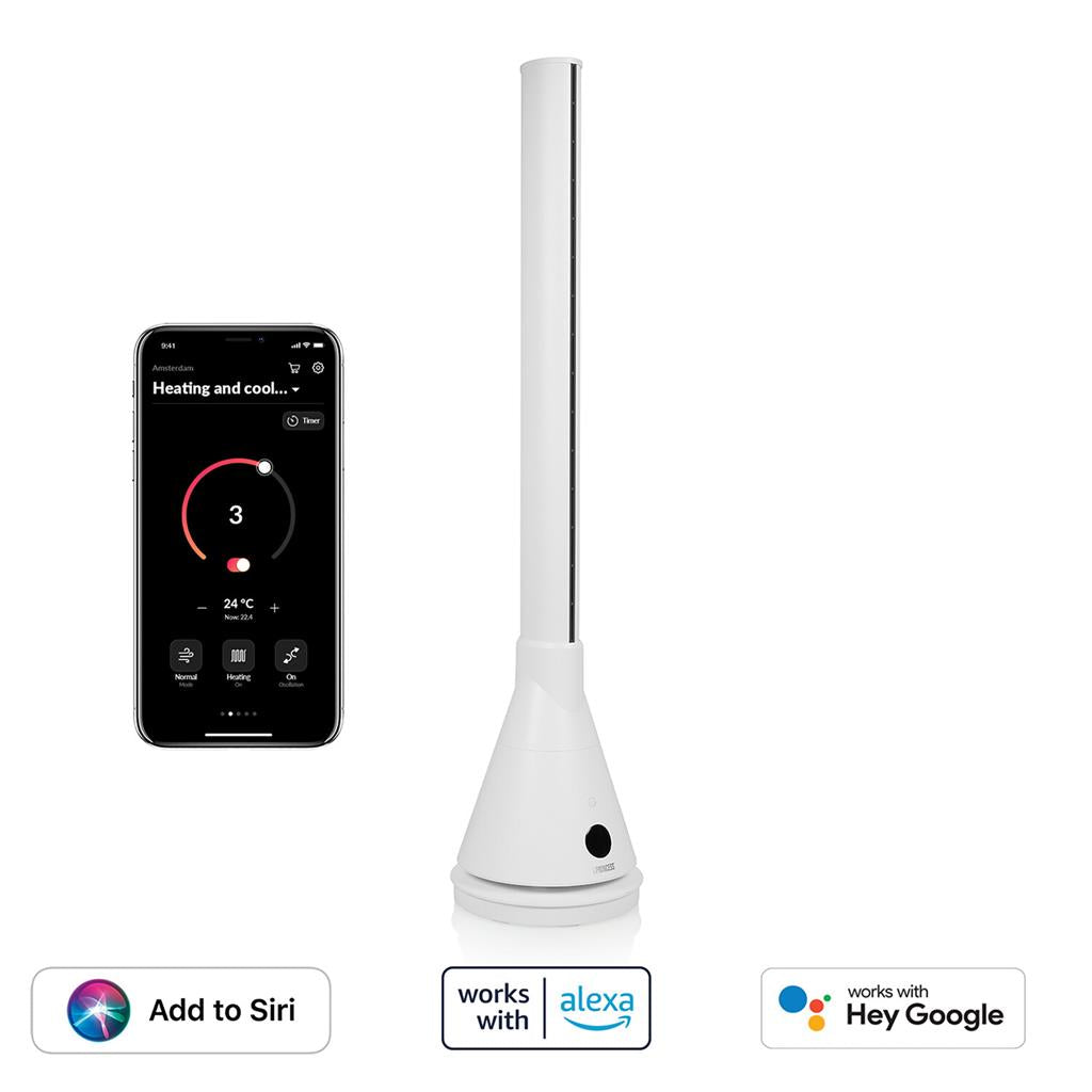 Princess Smart 2-In-1 Heating And Cooling Tower (White)