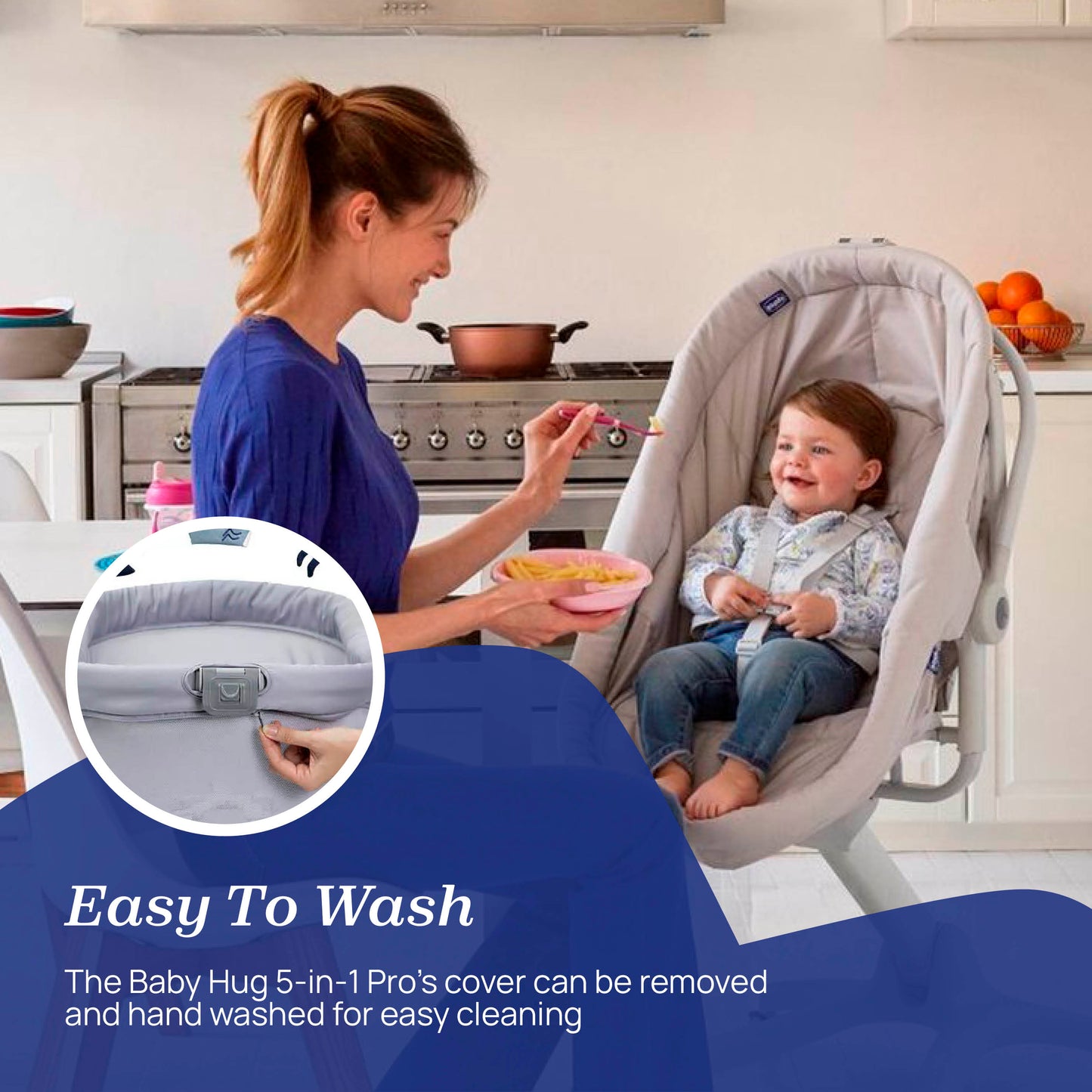 Chicco Baby Hug 5 in 1 Pro (Earl Grey)