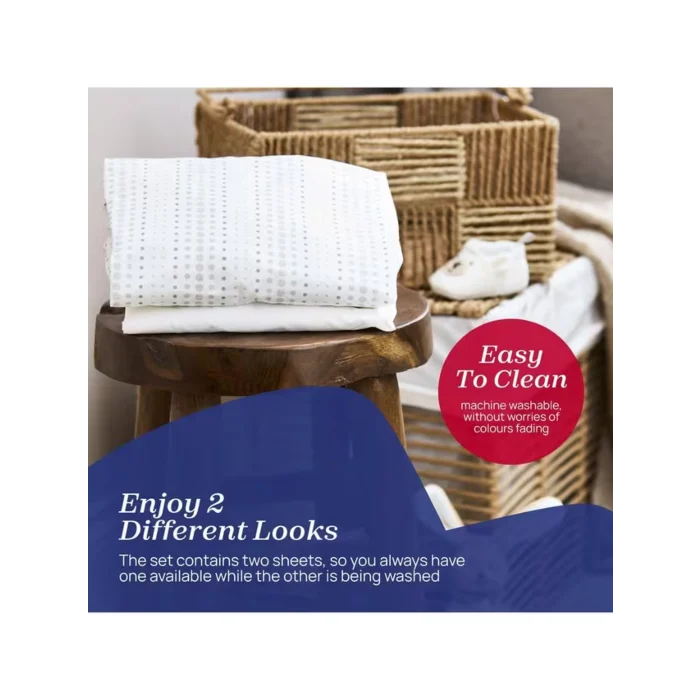 Chicco Next2Me Cotton Crib Set 2 Pieces - Air