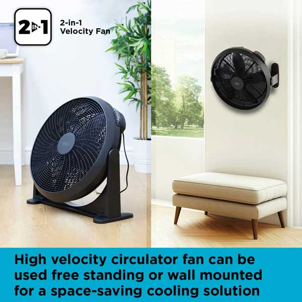 Black & Decker 2-In-1 Velocity Fan (Black)