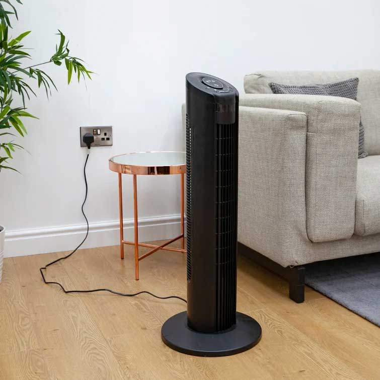 Black & Decker 32" Digital Tower Fan Black (Black)