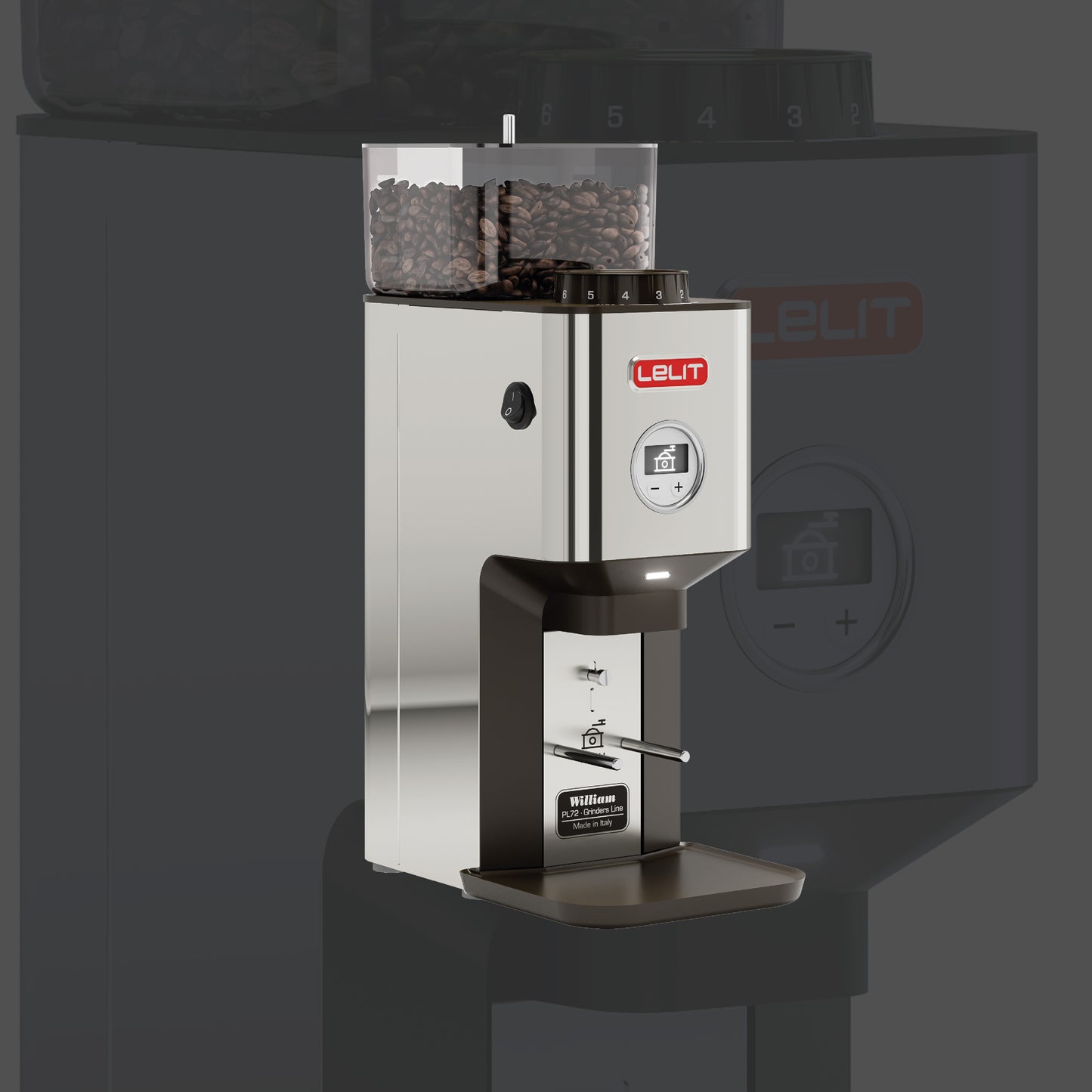 Lelit William Coffee Grinder Brushed Stainless Steel