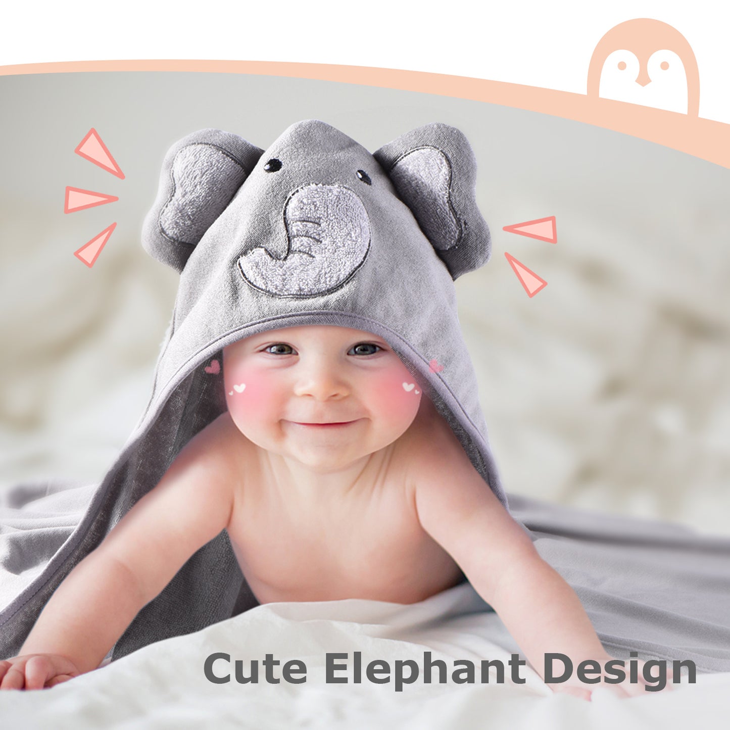 Momcozy Baby Hooded Towel