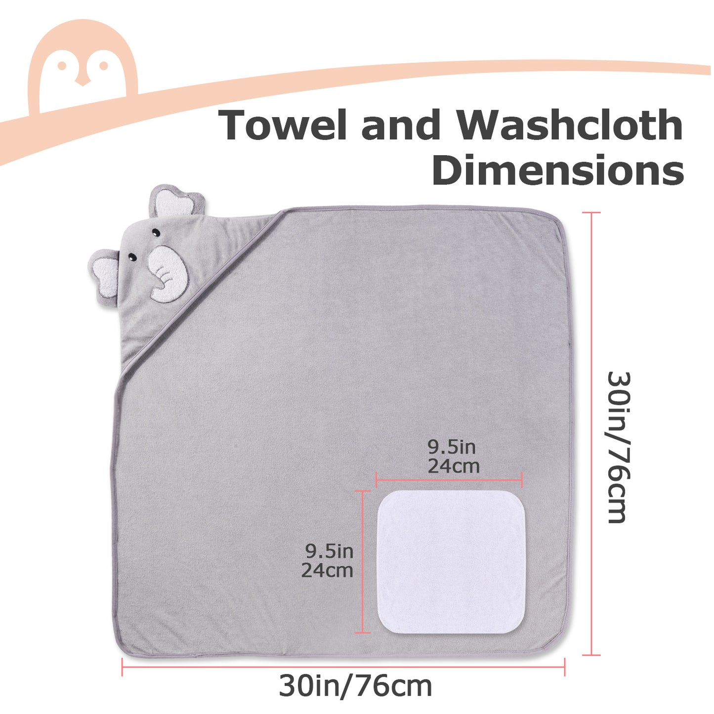 Momcozy Baby Hooded Towel