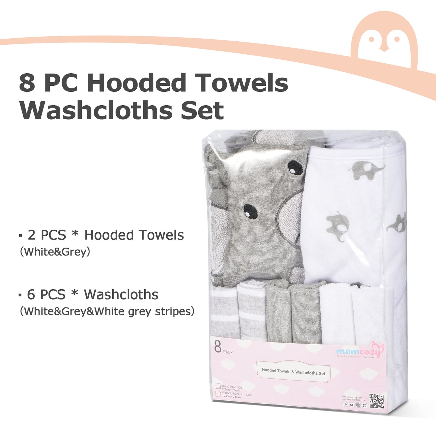 Momcozy Baby Hooded Towel