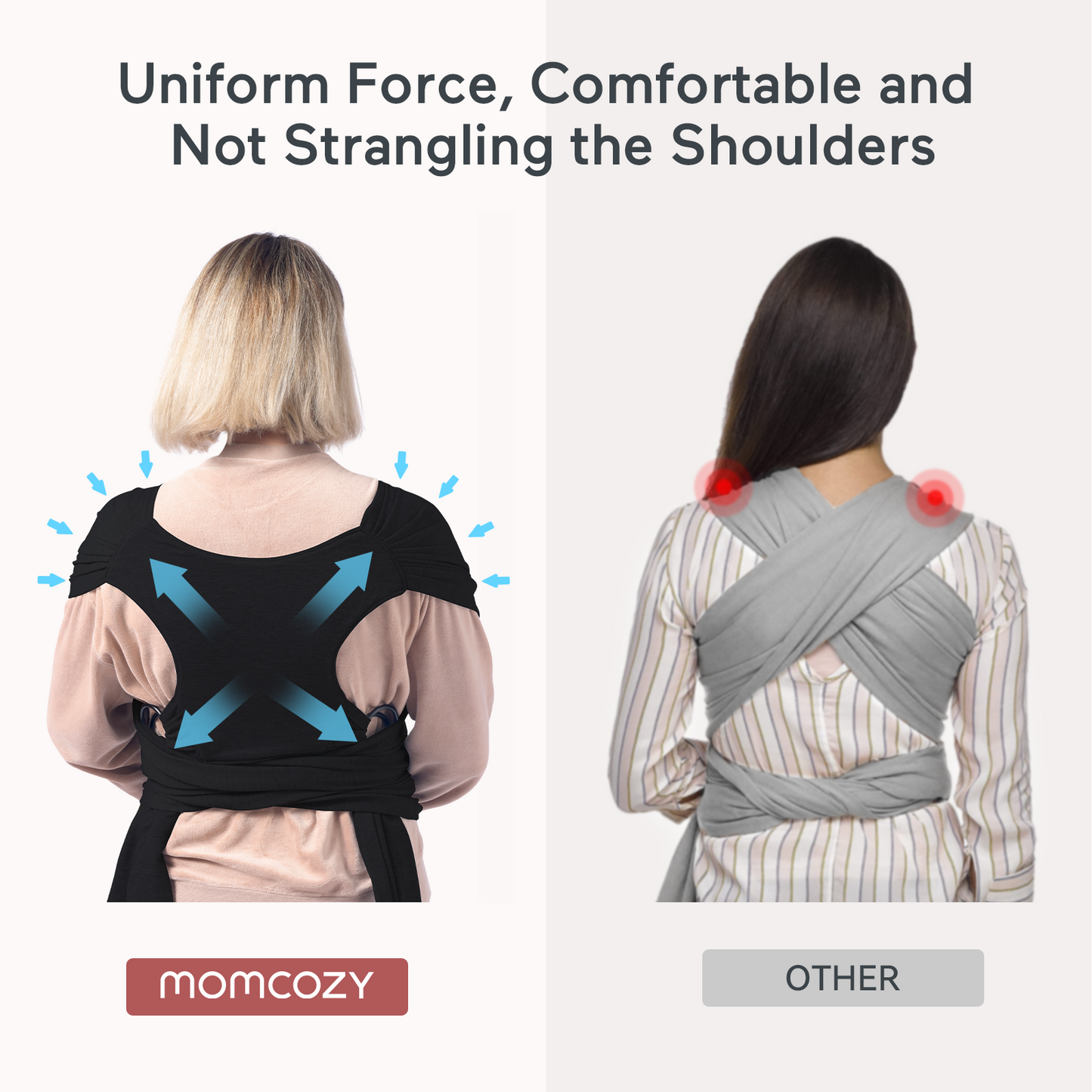 Momcozy Baby Wrap Carrier Slings Black