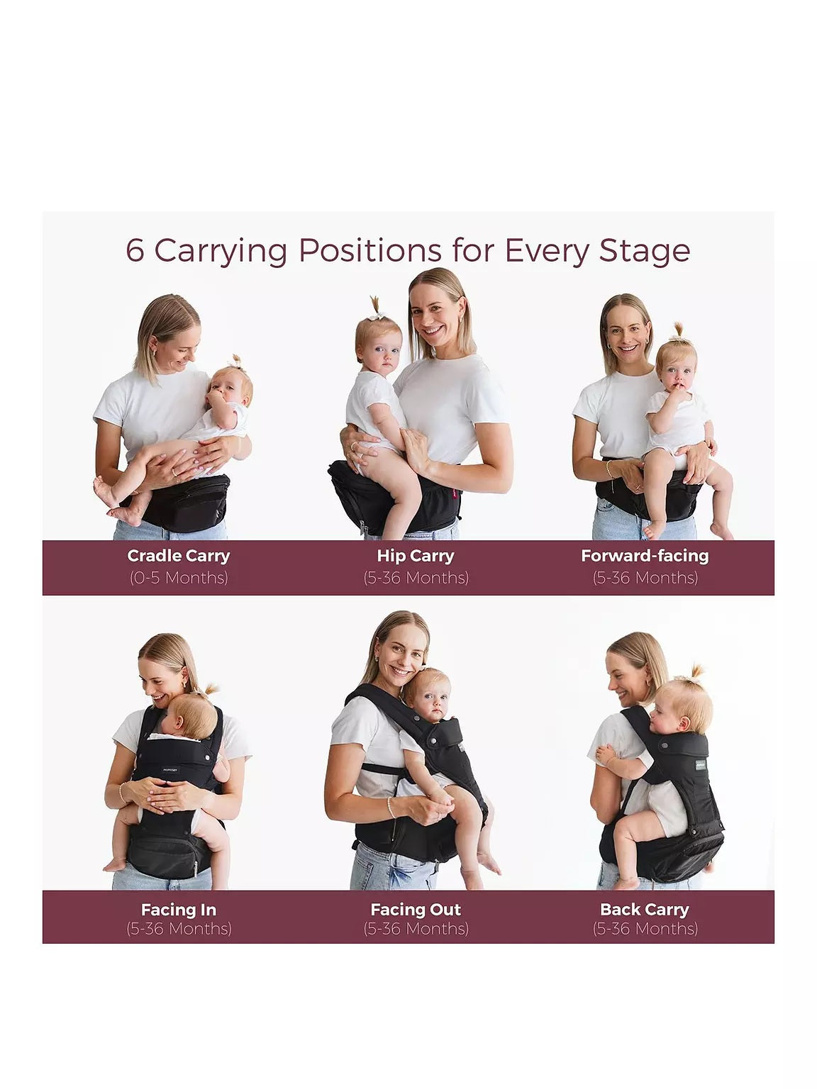 Momcozy Baby Carrier With Hipseat