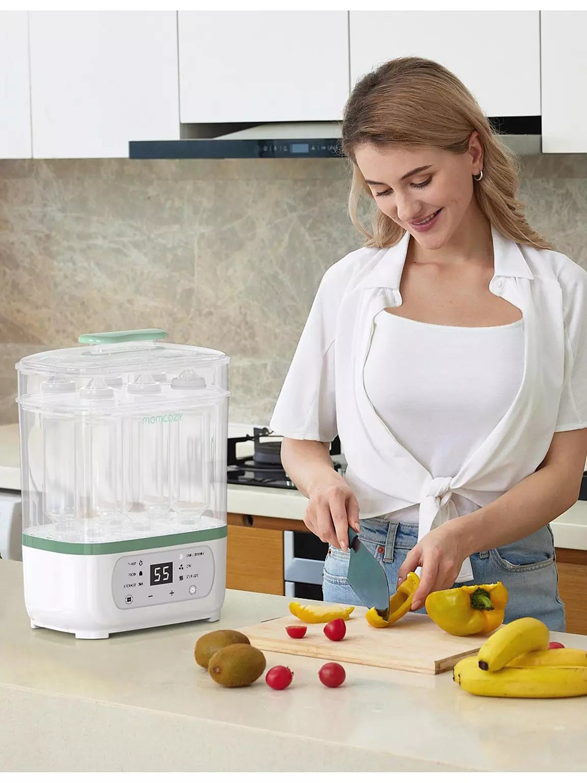 Momcozy BS02 8-In-1 Bottle Sterilizer And Dryer