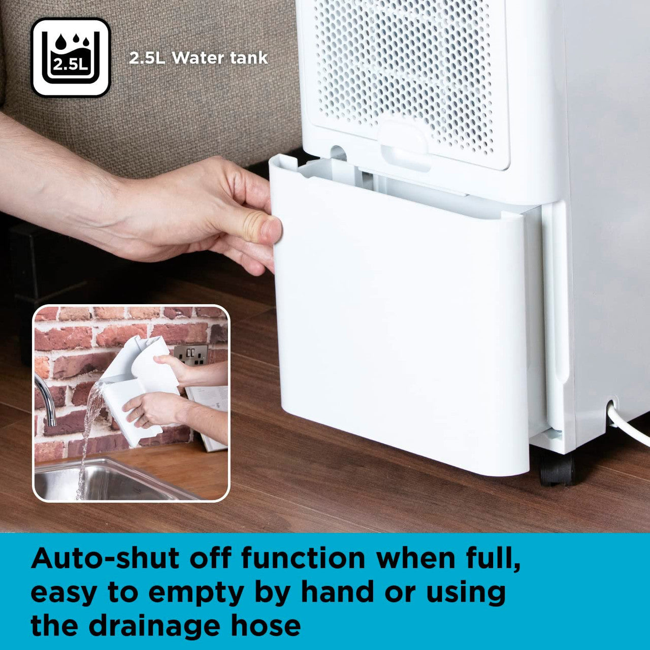 Black & Decker 12L 4 in 1 Dehumidifier (White)