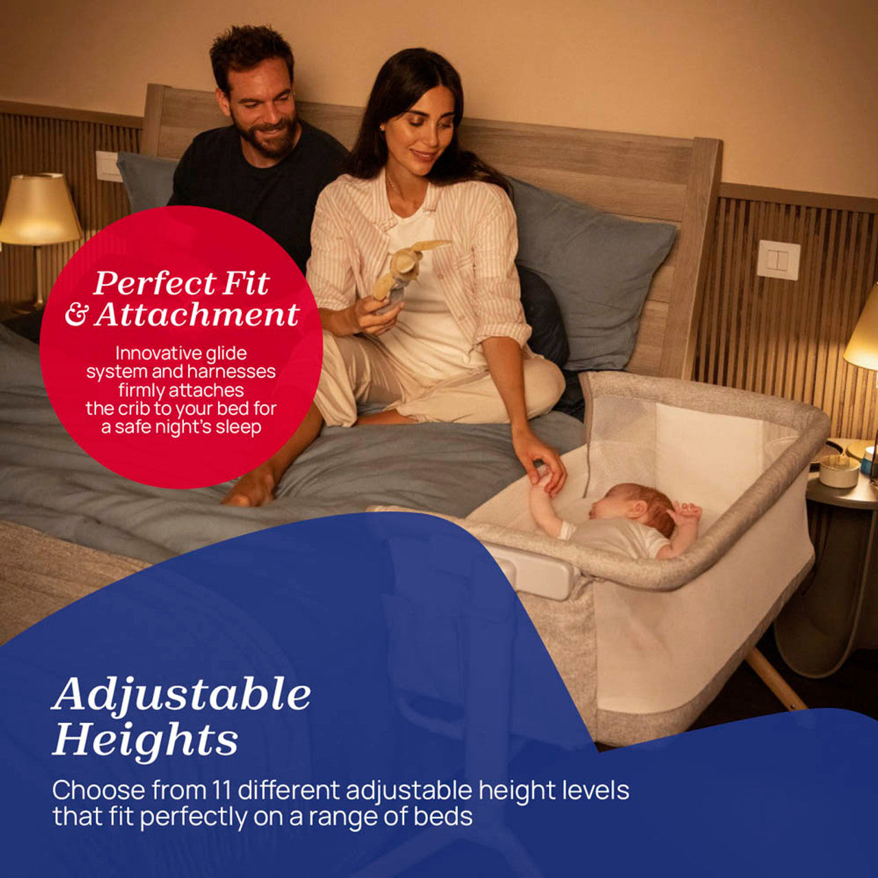 Chicco Next 2 Me Armonia Bedside Crib - Scandinavian