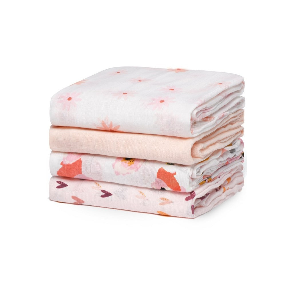 Muslin Swaddle Blanket (4 Pack)