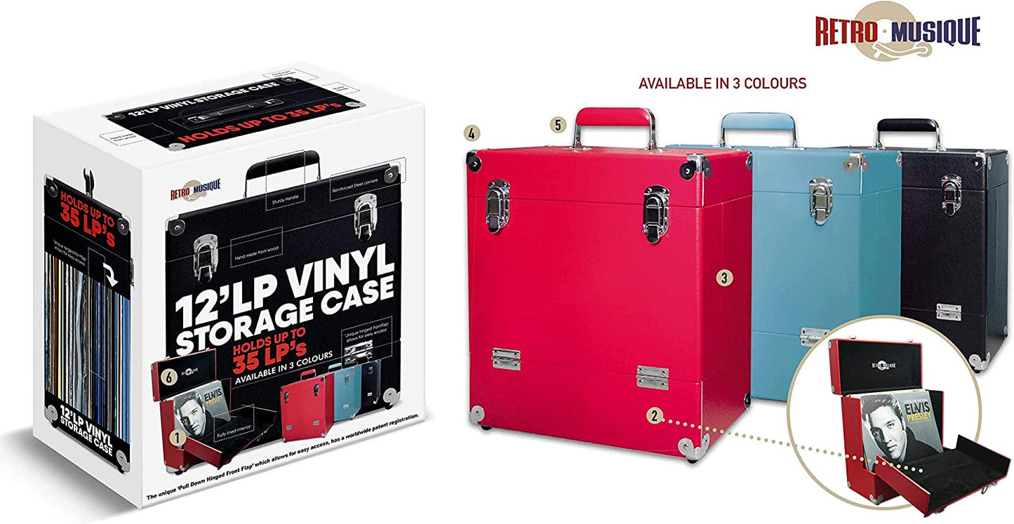 12" Vinyl Record Wooden LP Storage Case