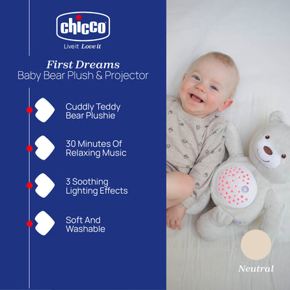 Chicco First Dreams Baby Bear Plush Projector