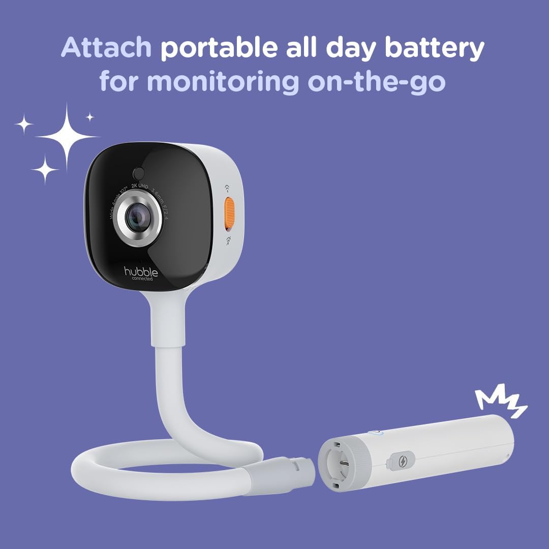 Hubble Connected Go Baby Portable Plus 5.0" Video Baby Monitor