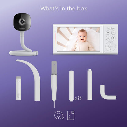 Hubble Connected Go Baby Portable Plus 5.0" Video Baby Monitor
