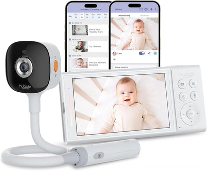 Hubble Connected Go Baby Portable Plus 5.0" Video Baby Monitor
