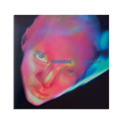 CD cover featuring a distorted, colorful graphic with the text 'DOPAMINE chamber' across the center.
