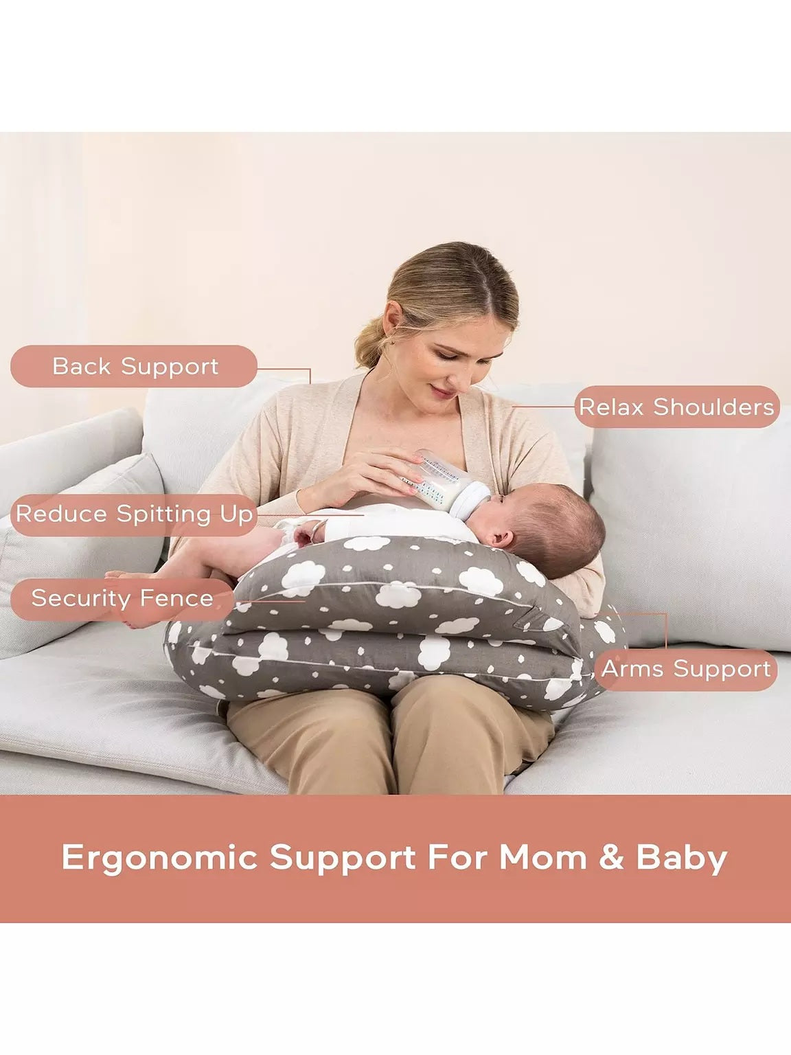 Momcozy Adjustable Nursing Pillow