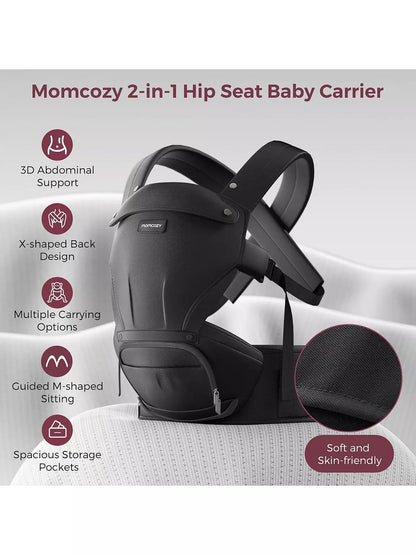 Momcozy Baby Carrier With Hipseat