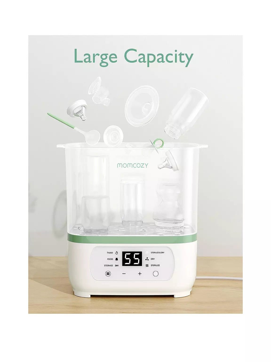 Momcozy BS02 8-In-1 Bottle Sterilizer And Dryer