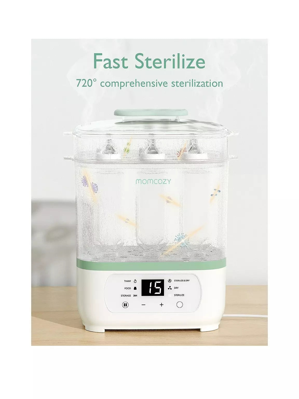 Momcozy BS02 8-In-1 Bottle Sterilizer And Dryer