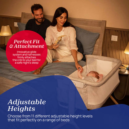 Chicco Next 2 Me Armonia Bedside Crib - Scandinavian