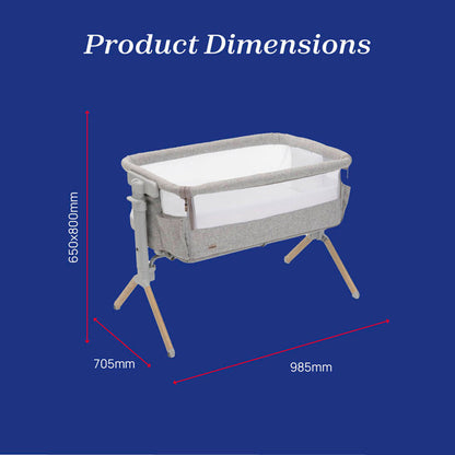 Chicco Next 2 Me Armonia Bedside Crib - Scandinavian