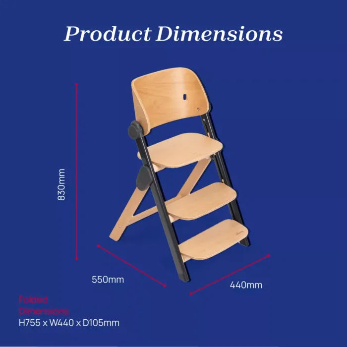 Chicco Meraviglia Highchair - Ebony
