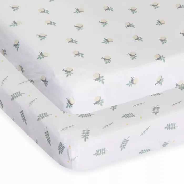 Chicco Next2Me Bamboo Crib Set 2 Pieces - Greenery
