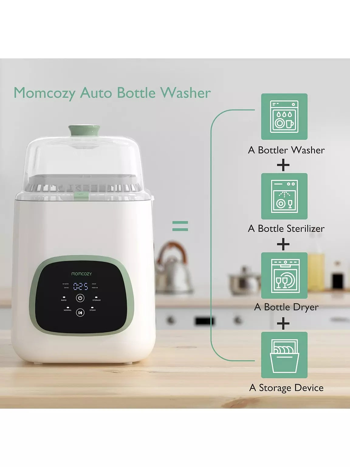 Momcozy Kleanpal Pro Baby Bottle Washer / Sterilizer