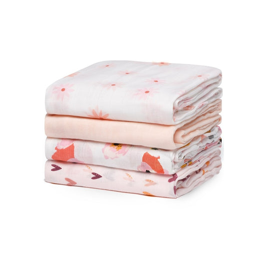 Muslin Swaddle Blanket (4 Pack)